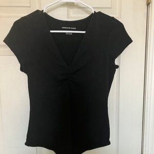 NEW WITH TAGS Black V-Neck Bodysuit